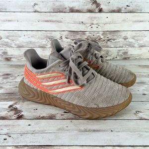 Adidas Sobakov Shoes sneakers gray and coral 4 Kids  boys
